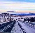 Amur Highway in winter near the village of Takhtamygda, 2010