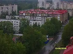 Vsevolozhsk as seen from the sixteenth floor of an apartment building