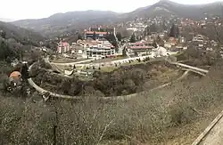 Aerial view on Prolom Banja