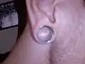 16 mm (0.63 in) flesh tunnel