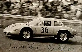 Porsche 356 B 2000 GS Carrera GT Dreikantschaber Günter Klass/Sepp Greger, Nürburgring 1964
