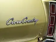 Cross Country station wagon emblem
