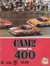 1977 Cam 2 Motor Oil 400 program cover