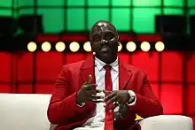 Akon discussing Akoin at WebSummit in Lisbon