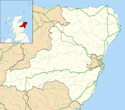 Backburn is located in Aberdeenshire