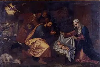 Adoration of the Shepherds; 1603–05, 157 × 245 cm,  Museo de Bellas Artes de Granada.