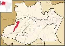 Location in Amazonas state
