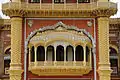 Architectural detail of the Faiz Mahal's exterior