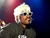 André 3000 performing at the Best Buy Theater in Times Square New York for the Advertising Week party.