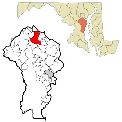 Location of Glen Burnie, Maryland