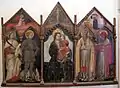 Triptych of Madonna and Child with Saints