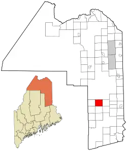 Location of Merrill, Maine