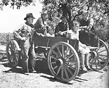 Family in a wagon, Lee County, Mississippi, August 1935