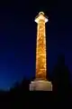 The column at night