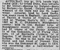Autocrat Race Horse Tayloe & Tayloe Nashville Banner Sun Jul 25 1920