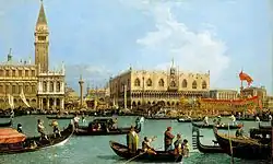 Canaletto, The Bacino di San Marco on Ascension Day, c. 1733–1734