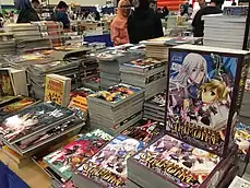 Manga and comic section at BBWBooks Jakarta 2017