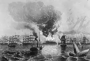 Bombardment of St Jean D'Acre, by Admiral  Charles Napier, 3 November 1840