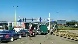 Border Post entering Slovakia at Vyšné Nemecké