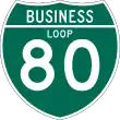 Business Loop Interstate 80 shield marker