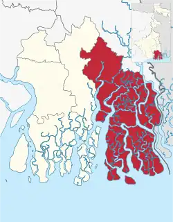 Map Outlining Canning Subdivision