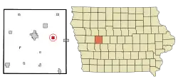 Location of Glidden, Iowa