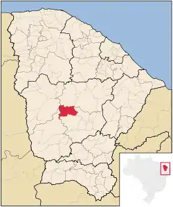 Location in Ceará state