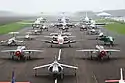 line of jets at Bruntingthorpe