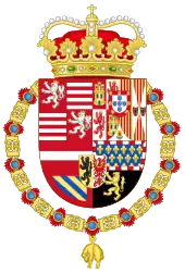 Coat of arms of Archduke Albert VII of Austria of Spanish Netherlands