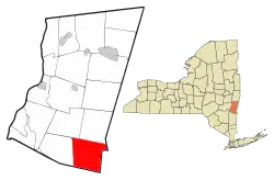 Location of Ancram, New York