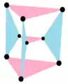 3{4}2,  with 9 vertices, 6 3-edges in 2 sets of colors as