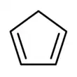 Skeletal formula of cyclopentadiene