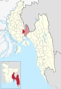 Location of Daganbhuiyan