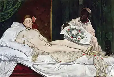 Olympiaby Édouard Manet (1863)Musée d'Orsay