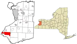 Location in Erie County and the state of New York.