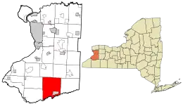 Location in Erie County and the state of New York.