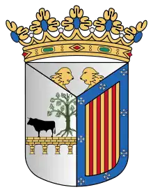 Heraldic representation of the municipal coat of arms