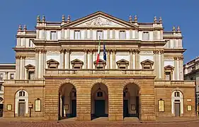 The Teatro alla Scala in Milan, Italy