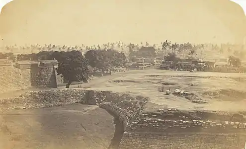 Fort, Bangalore (1855) - Vibart Collection: Views in South India