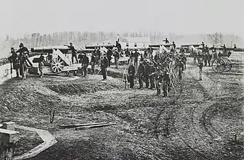 Interior view of Fort Totten