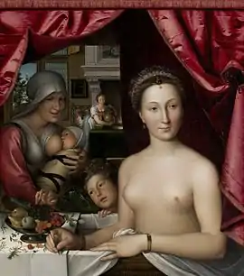 Lady in her Bath by François Clouet (c. 1570) (National Gallery, Washington).