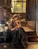 Seated Angel on the Stairs (1910)