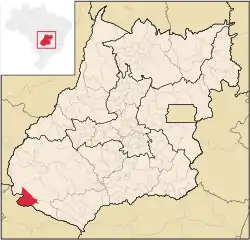 Location in Goiás state