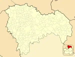 Anguita is located in Province of Guadalajara