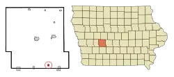 Location of Menlo, Iowa