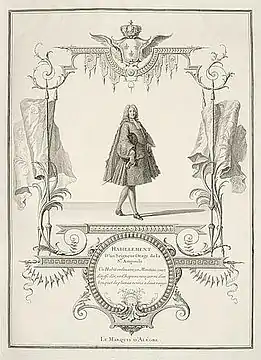 Habillement d'un Seigneur Otage de la Sainte Ampoule, Le Marquis d'Alégre