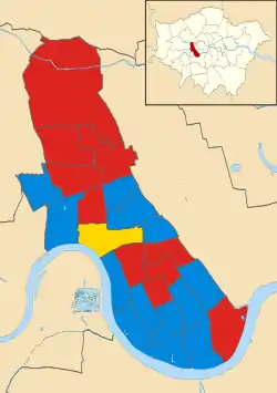 Hammersmith 1978 results map