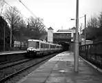 Heaton Park Metrolink station on opening day in 1992