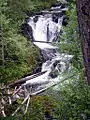 A hidden off-trail waterfall on Elk Lake Creek