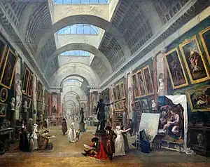 Hubert Robert's 1796 project for the gallery's skylights